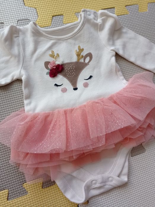 Sukienki i body dla dziewczynki 62, 0-3 mies