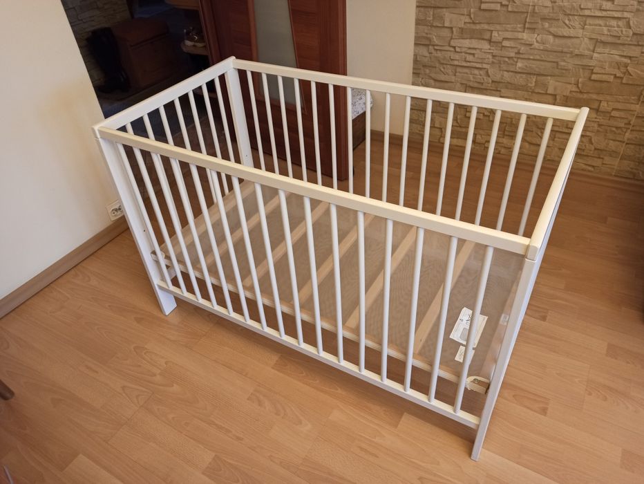 Łóżeczko dziecięce IKEA Gulliver z materacem Hilding Dobranocka