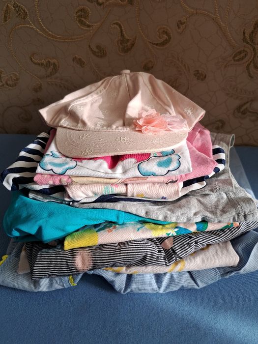 Набір (пакет) дитячого (дівчинка) одягу 80-86, літньо-весняний