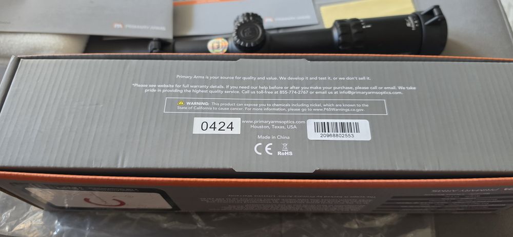 Luneta celownicza Primary Arms SLx 1-8X24 mm FFP ACSS Raptor 5,56/5,45/.308