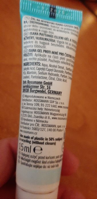 Żel na wypryski antybakteryjny