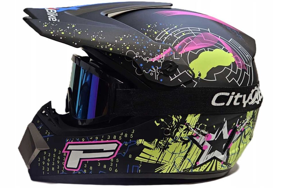KASK Cross ATV Quad Enduro hulajnoga + Gogle wszystkie rozmiary