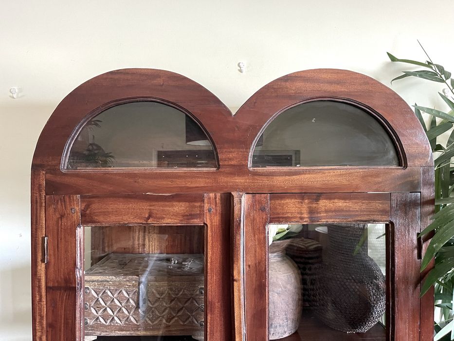 louceiro livreiro vitrine armario movel aparador indiano teca rustico