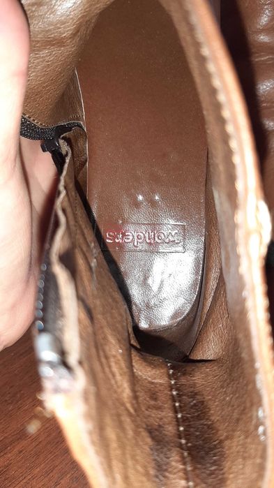 Botas/botins pele castanho mel 36 marca portuguesa WONDERS