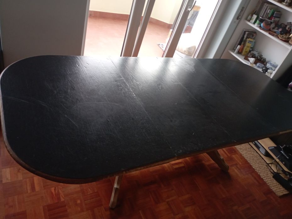 Mesa de jantar extensível madeira de maciça de qualidade