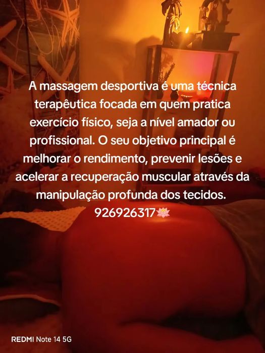 Massagens e tratamentos.