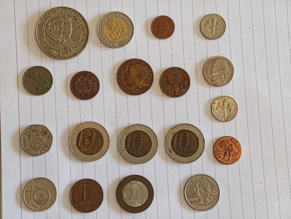 Coleção completa de  moedas