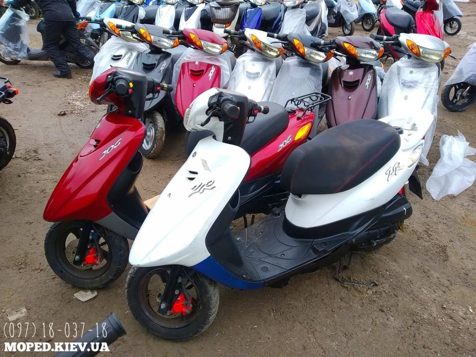 Honda Dio 18 желтый скутер мопед из Японии с контейнера купить