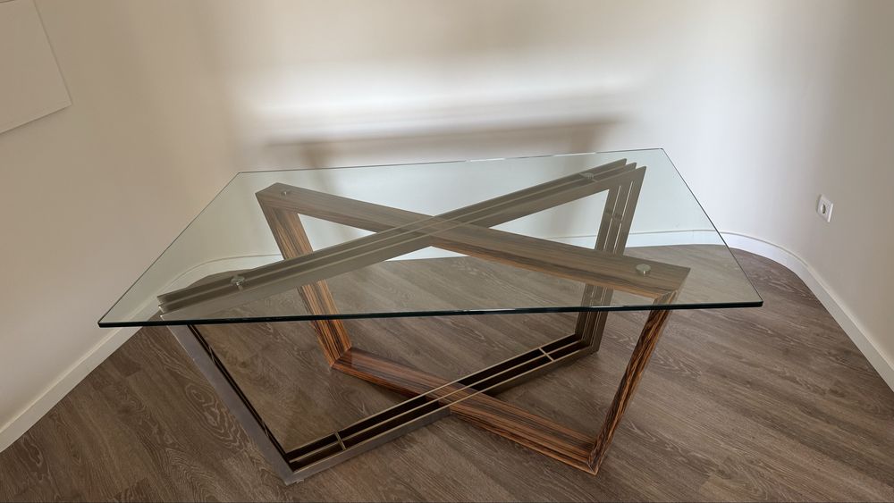 Mesa de sala tampo vidro