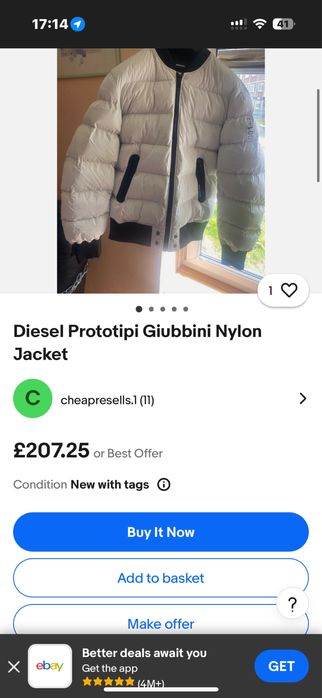 курточка Diesel Prototipi Giubbini Nylon Jacket