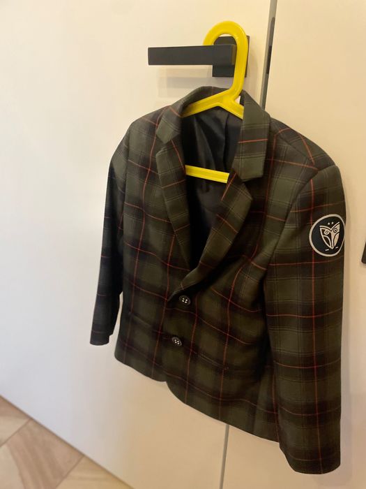 Marynarka chłopięca szkolna rozmiar 122 - w kratkę -