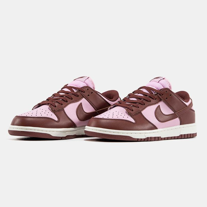 Женские кроссовки Nike SB Dunk Low Brown-Pink. Размеры 36-41