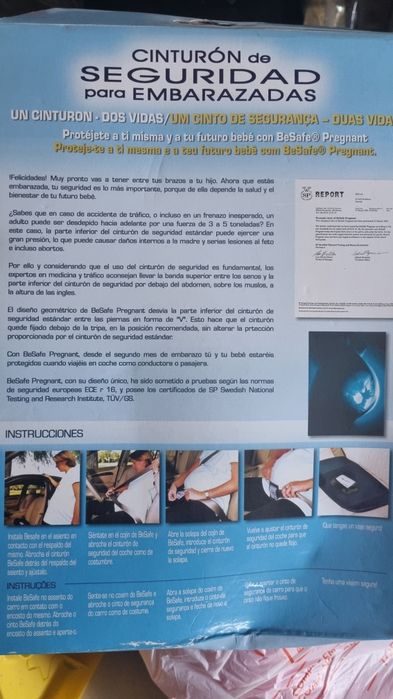 Cinto de segurança para grávidas