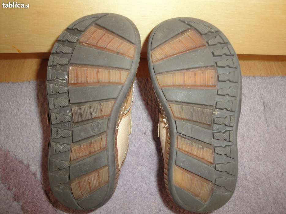 Buciki PETIT Shoes roz. 21-skóra naturalna , półbuty na rzep