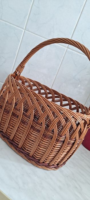 Kosz wiklinowy na zakupy