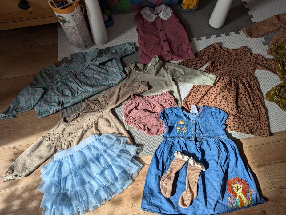 Paczka zestaw jesiennych ubrań 98