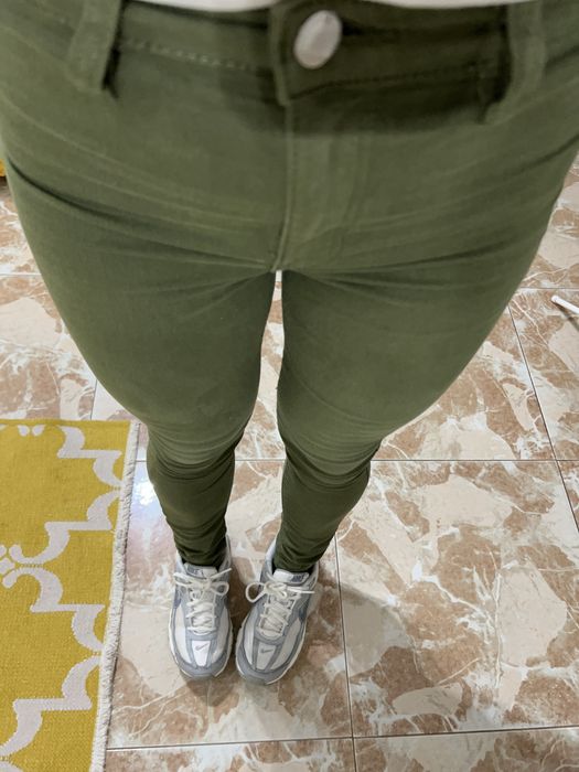 Calac verde, skinny , 34