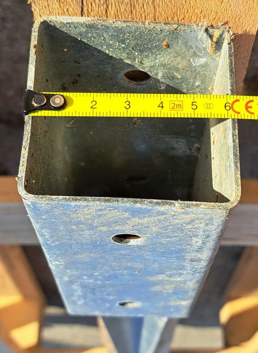 Podstawa słupa, kotwa wbijana 60x60x750mm