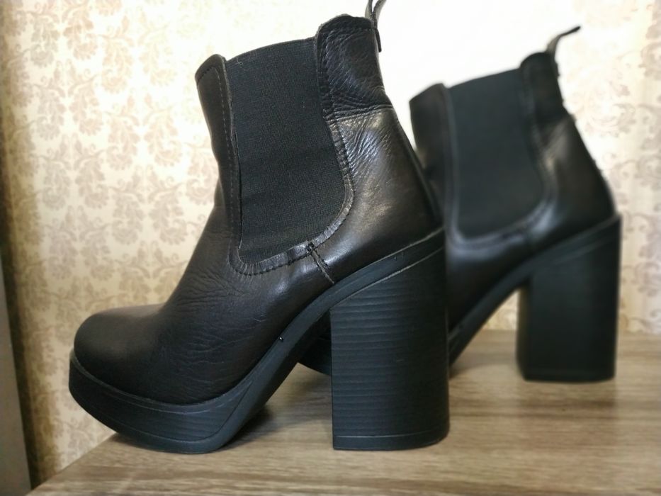 Чобітки шкіряні, ботики, полусапожки, натуральная кожа