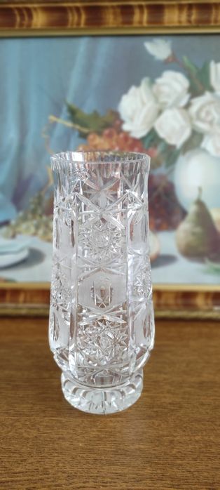 Wazon kryształowy PRL