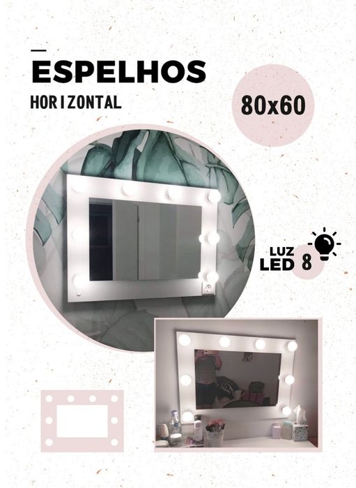 Espelhos de maquilhagem profissionais