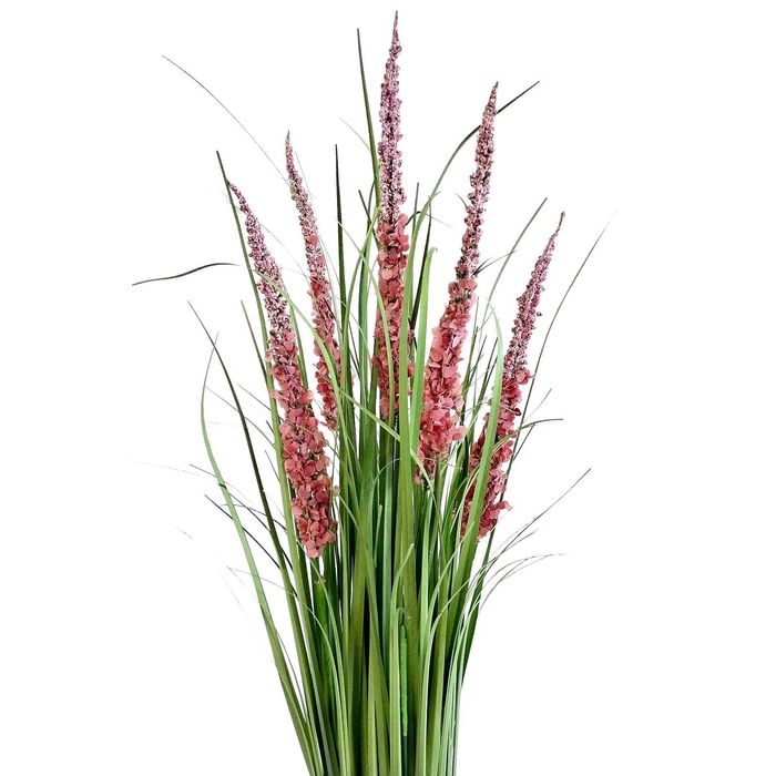 Sztuczna trawa ozdobna wysoka roślina w wiązce z kwiatami snopek 70cm