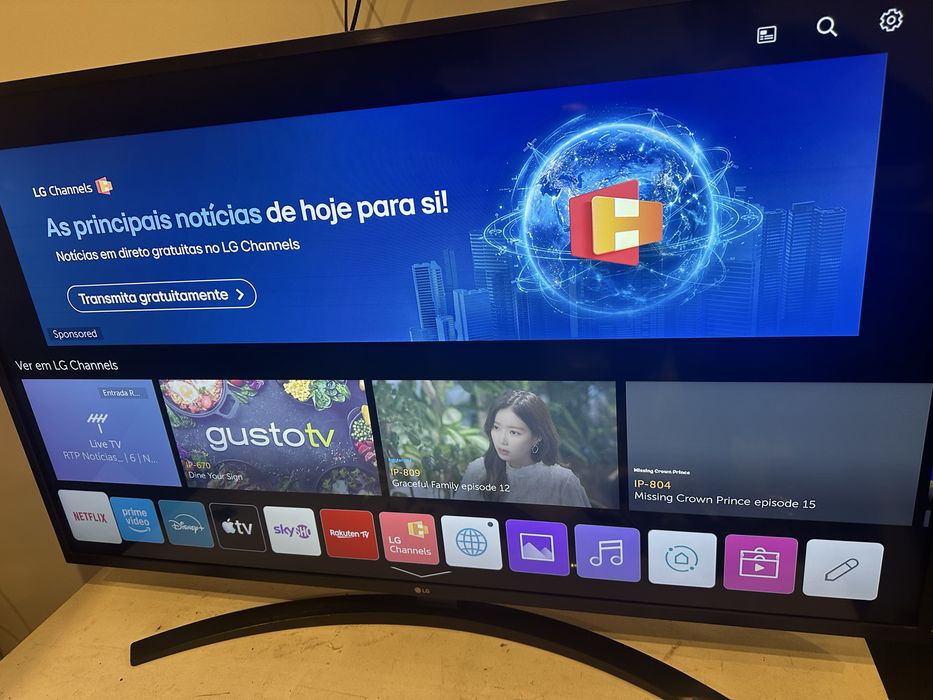 LG 50" 4K Smart TV webOS topo de gama