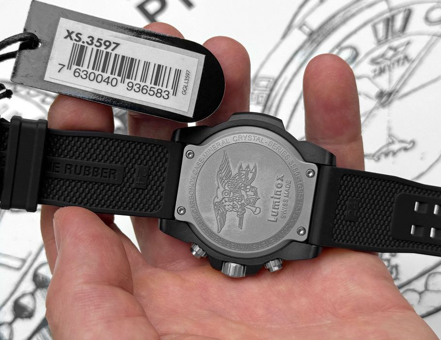 Годинник LUMINOX XS.3597 Navy SEAL 3580 Series 45 mm. 200 MT. чоловічий тактичний армійський для військових