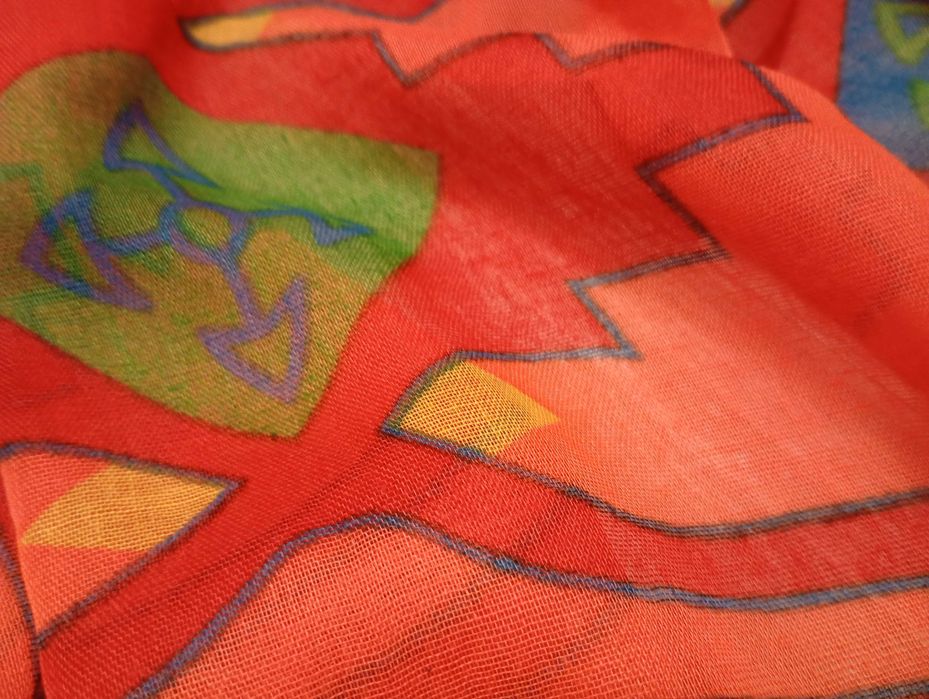 Duży lekki szal damski