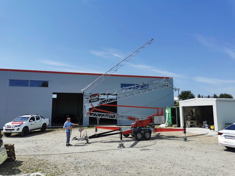 Mini Żuraw, dźwig dekarski, VICARIO OMV 380,  Dotacja do żurawia do 65%,