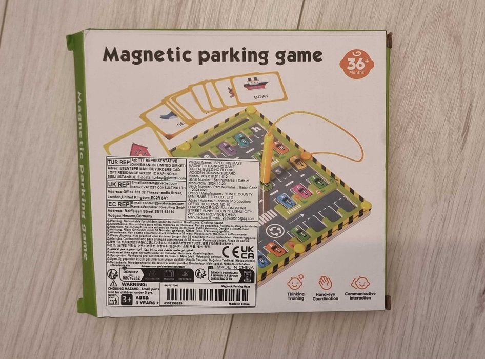 Zabawka parking magnetyczny 36+mscy