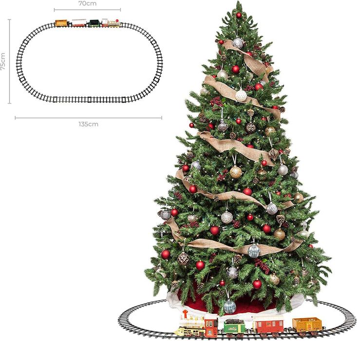 (NOVO) Comboio para árvore de Natal, 330 cm comprimento
