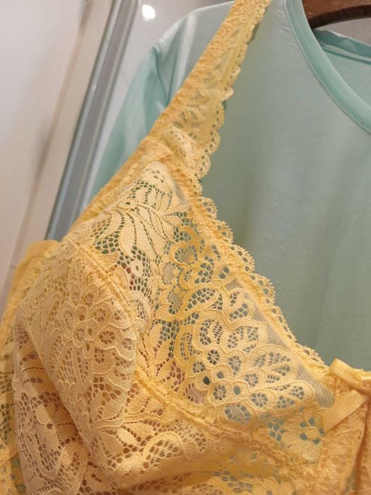 Бюстгальтер Ulla Popken на косточках, кружево большой р.6XL–7XL