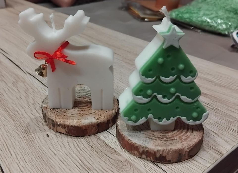 Sojowe świeczki świąteczne