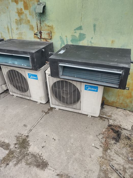 Продам бу канальний кондиціонер MIDEA  MTB-24HRN1/MOU-24HN1