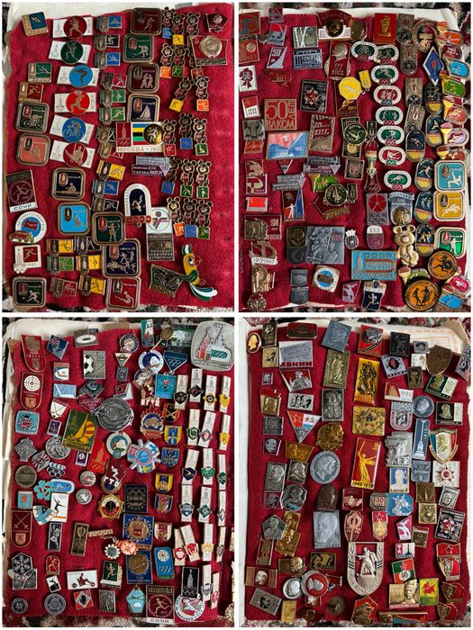 Значки коллекция ссср лот 1130 штук разные