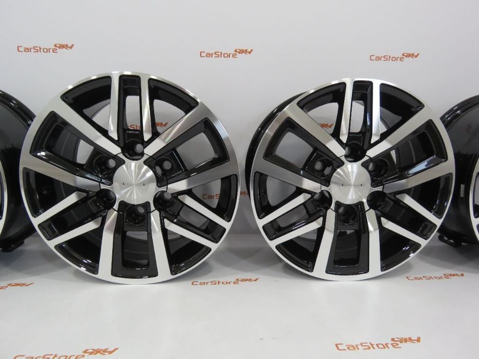 Jantes Look Toyota Hilux 17 x 7.5 et 30 6x139.7 CB106.1 Pretas + Polid