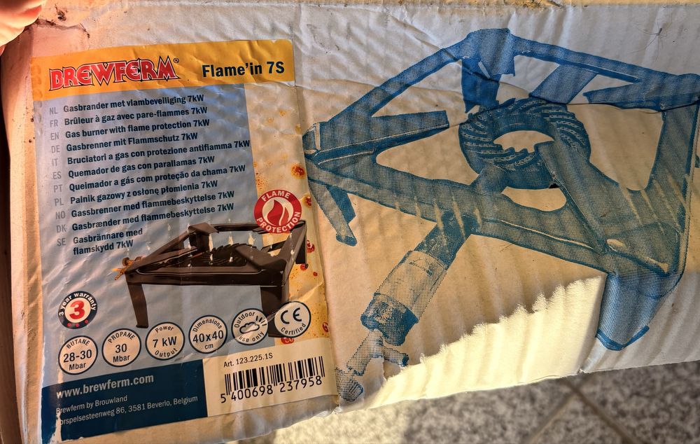 queimador a gás Brewferm Flame’in 7S (7 kW)