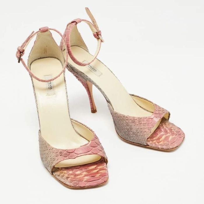 Sandálias Prada  Pink Python