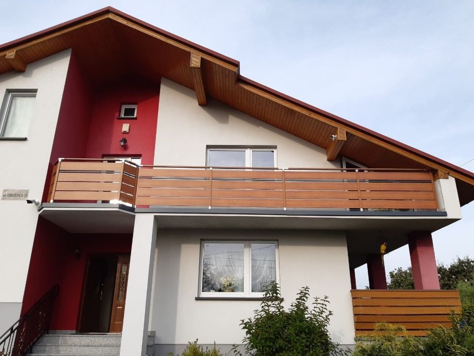 Balustrada balkonowa barierka nowoczesna montaż balkon poręcz taras