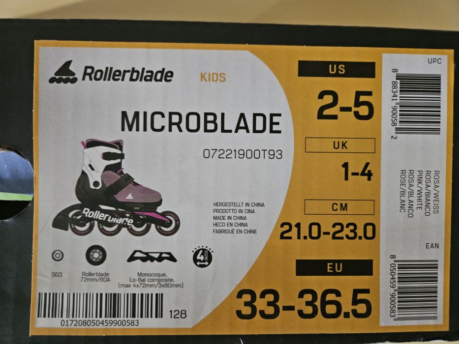 Rolki Rollerblade Microblade 33-36,5.