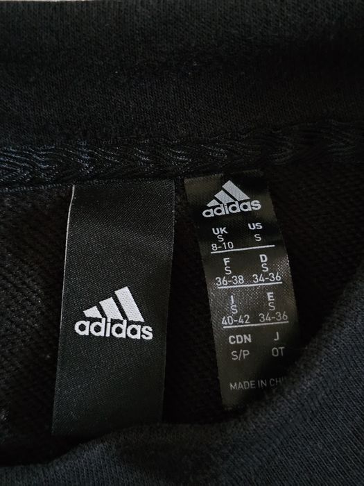 Bluza adidas tozmiar S Czarna Logo Bluza Crewneck Adidas