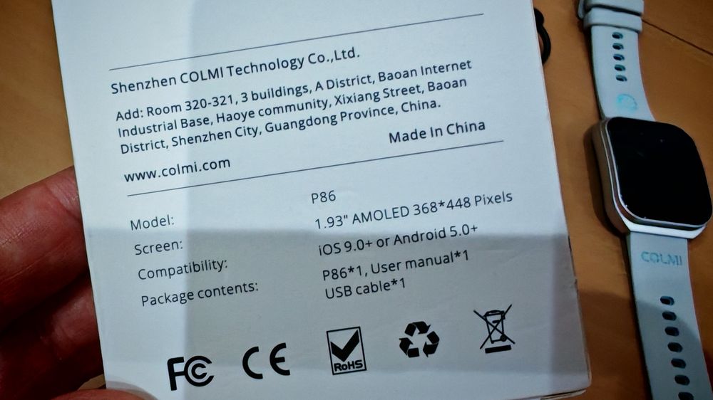 Colmi P86 - Smartwatch - Chamadas alta voz