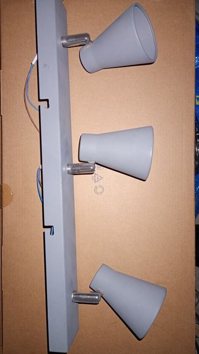 Lampa sufitowa szara