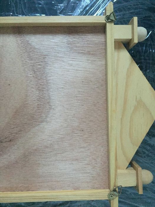 Chaveiro em madeira estilo rústico que dá para pintar -Novo