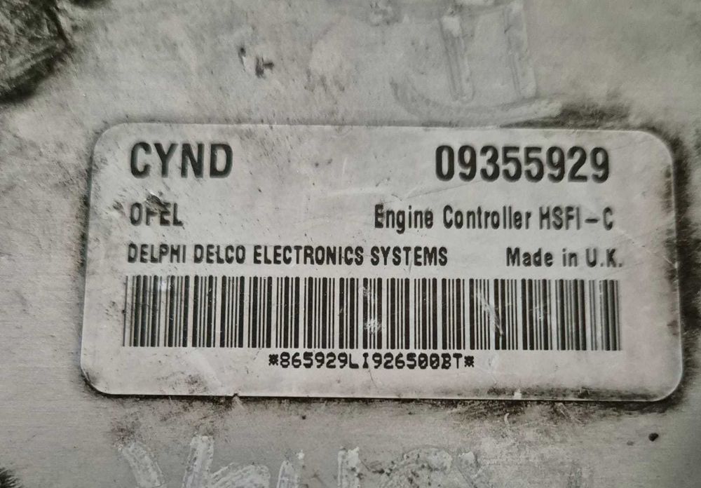 Komputer Sterownik Kompletny Opel Astra 2 1,6 16V (98-09r.)