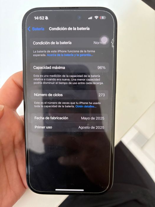 iphone 16 128 gb 96% bateria