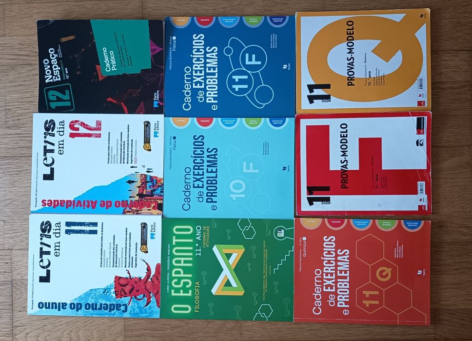 Cadernos de atividade do 10⁰, 11⁰ e 12⁰