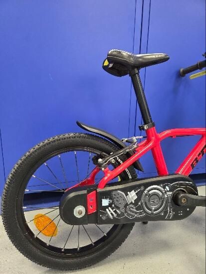 BICICLETA DE CRIANÇA 4-6 ANOS 900 ALU RACING 16 POLEGADAS VERMELHA