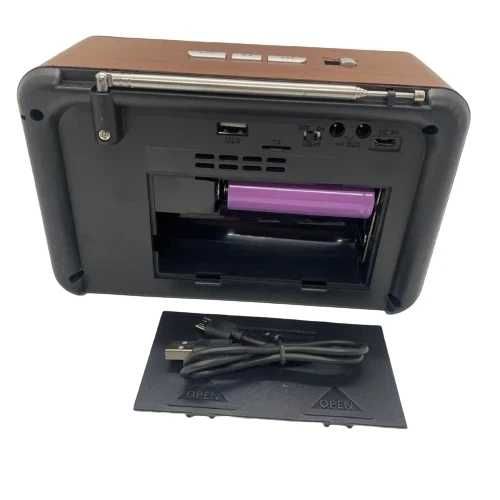 Портативний радіоприймач Everton RT-309 Bluetooth/USB з ліхтариком